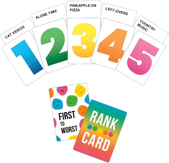 First to Worst: The Party Game About How Your Friends & Family Rank Things! [Party Game]
