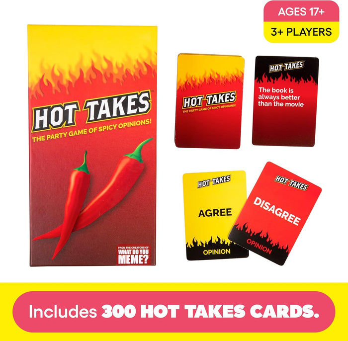 Bad Opinions - The Hilarious Adult Card Game of Hot Takes & Sizzling Debates - Perfect for Fun Parties and Board Games Night with Your Group Bad Opinions - The Hilarious Adult Card Game of Hot Takes & Sizzling Debates - Perfect for Fun Parties and Board Games Night with Your Group
