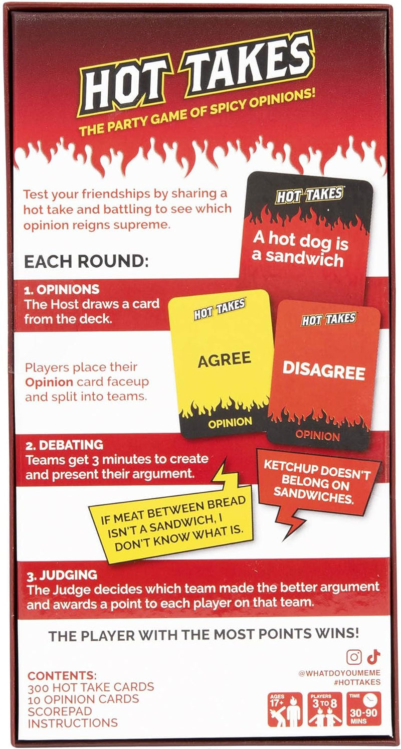 Hot Takes: The Party Game of Spicy Opinions! [Party Game]