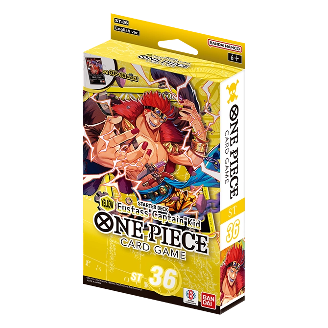 ONE PIECE Card Game YELLOW Eustass ”Captain” Kid ST-36 Starter Deck