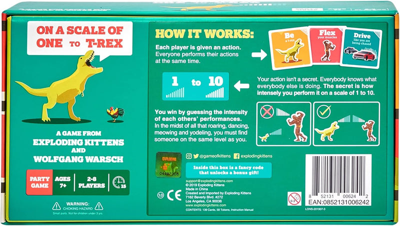 On A Scale of One to T-Rex [Party Game]
