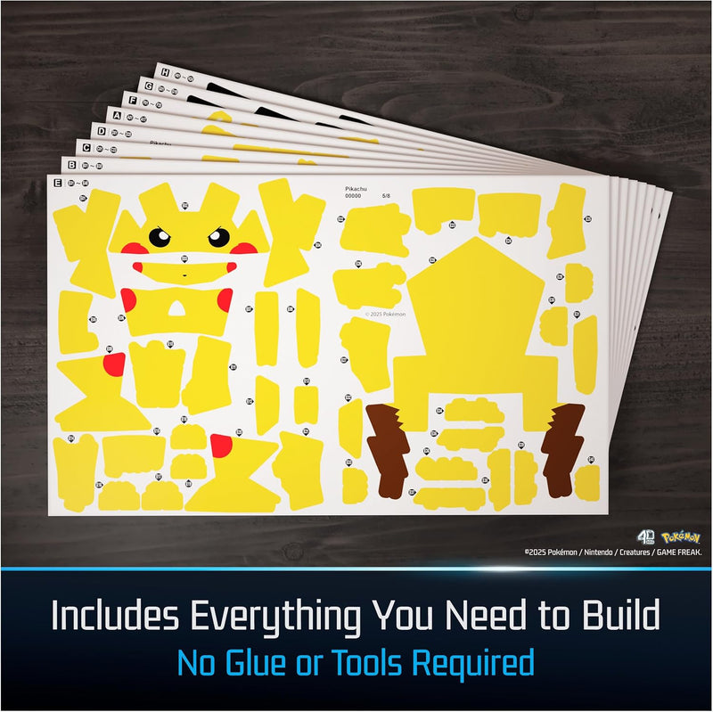 Pokémon Pikachu 3D Puzzle Model Kit (4D Build)