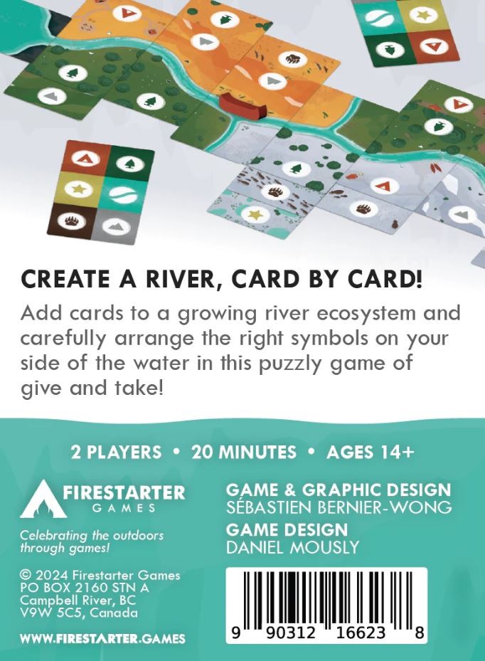 Downstream: A River Building Game for Two