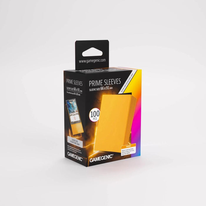 GameGenic Prime Sleeves: Orange 66x91 (100 Count)