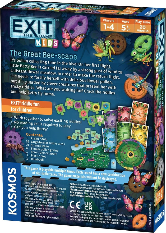 Thames & Kosmos EXIT Kids: The Great Bee-Scape (1-4 Players)