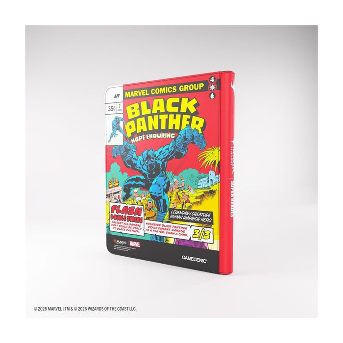 GameGenic: Marvel Captain America / Black Panther 9 Pocket Zip-Up Album Binder