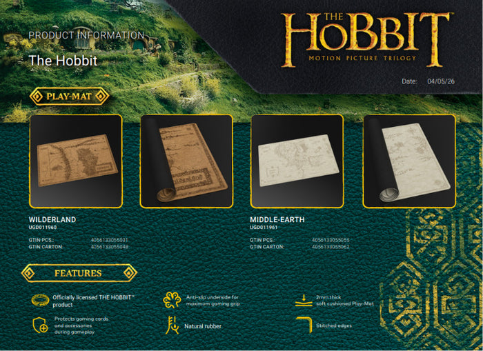 Ultimate Guard Playmat: The Hobbit Wilderland Map Sofo Skin