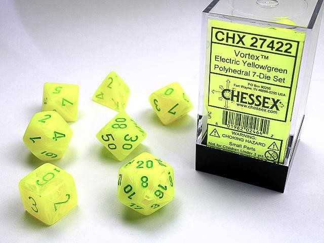 Chessex Polyhedral Festive Dice Set: Pop Art Red