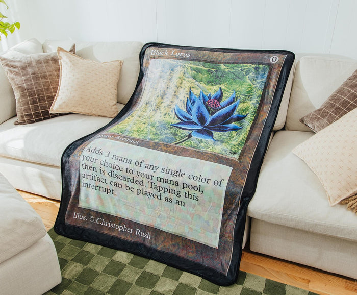 Magic: The Gathering - Black Lotus Single-Sided Throw Blanket (45 x 60 Inches)