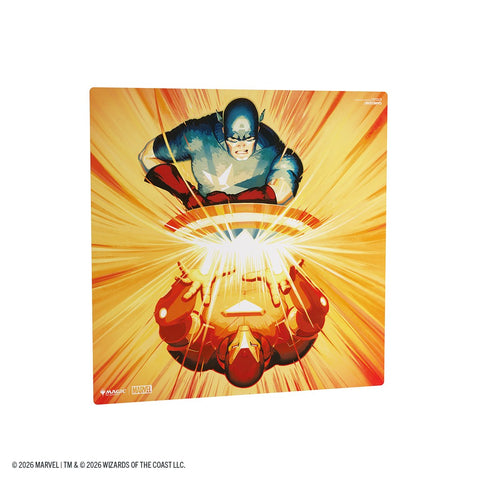 Gamegenic Marvel Super Heroes Prime Playmat: Iron Man/Captain America 2-Player