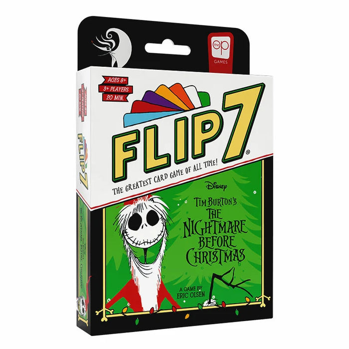 USAopoly Flip 7 Card Game: Disney Tim Burton's The Nightmare Before Christmas