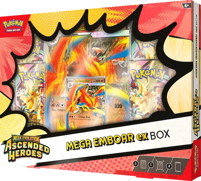 Pokemon Ascended Heroes Mega ex Box Bundle (3 Boxes)