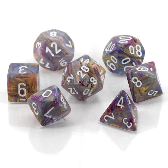 Chessex Mini Polyhedral Dice Set: Festive