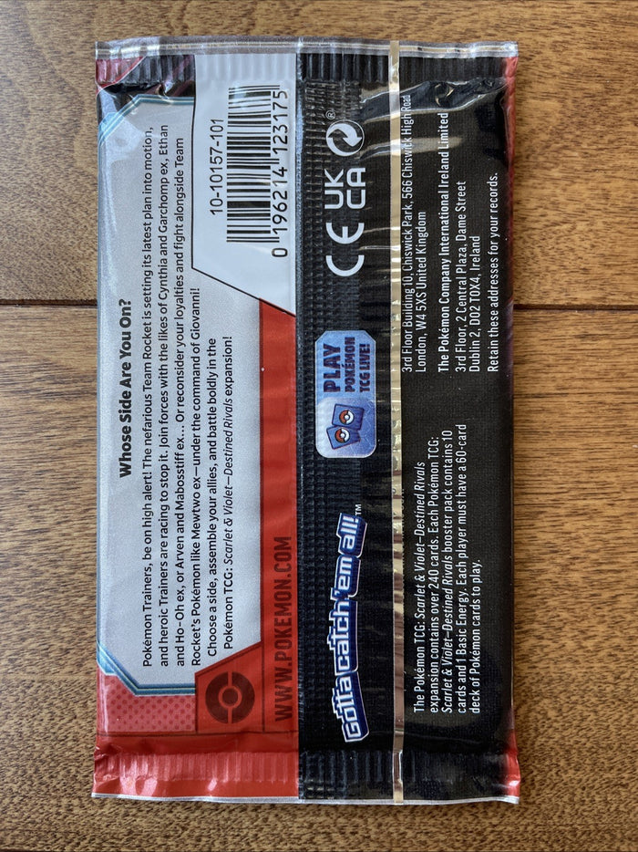 Pokemon Scarlet and Violet: Destined Rivals Booster Pack