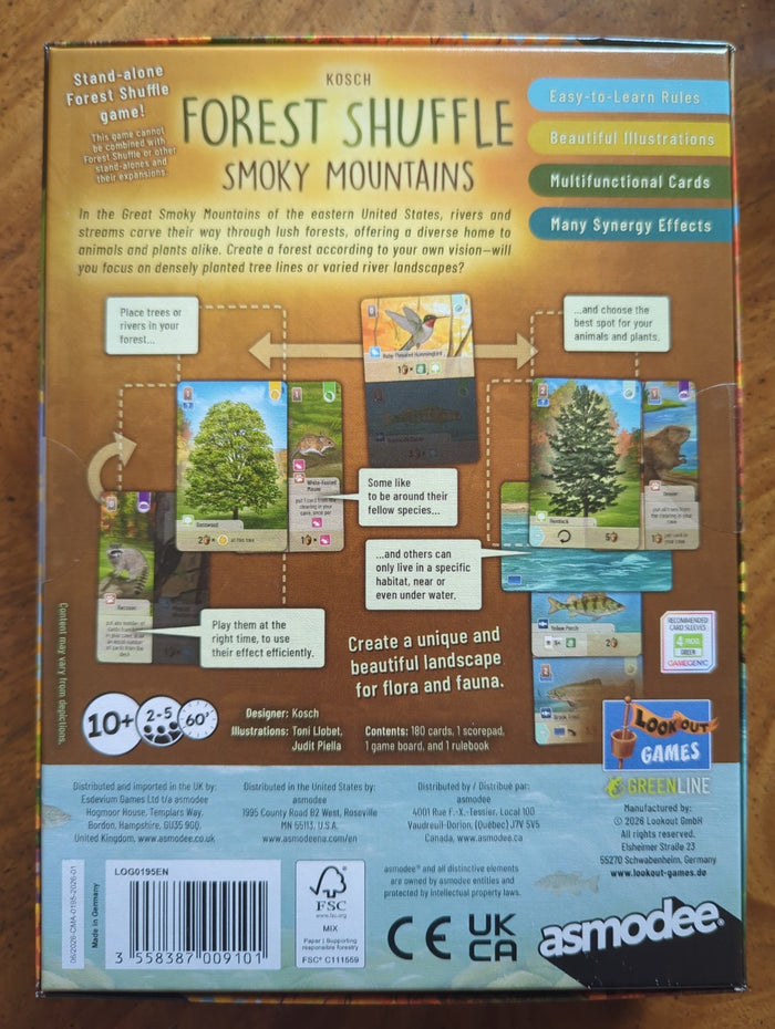 Forest Shuffle: Smokey Mountains Board Game