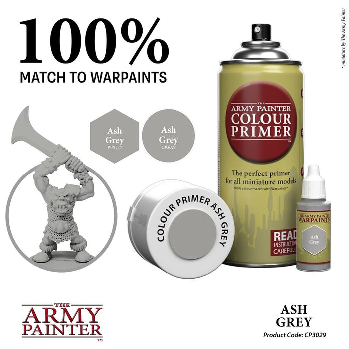 The Army Painter Colour Primer: Ash Grey 400ml Spray