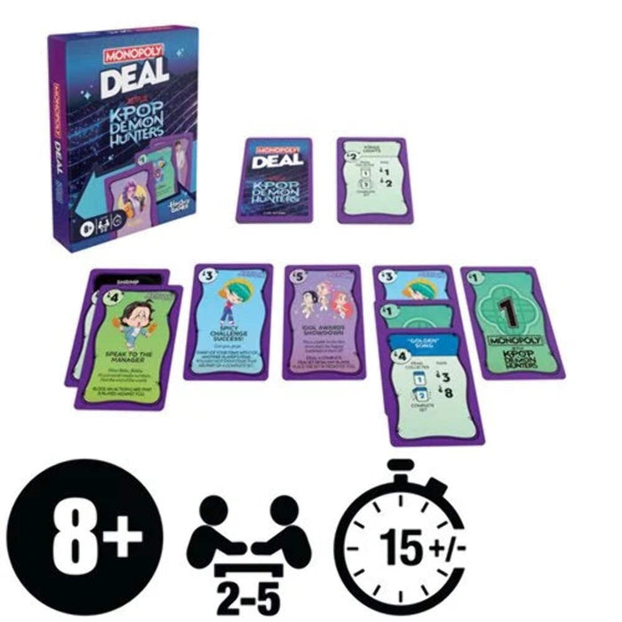 Hasbro Monopoly Deal: K-Pop Demon Hunters Card Game