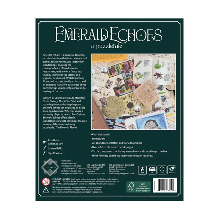 Post Curious Card Game: Emerald Echoes Box