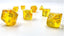Chessex Dice Lab 6: Borealis 7-Piece Polyhedral Dice Set: Canary/White