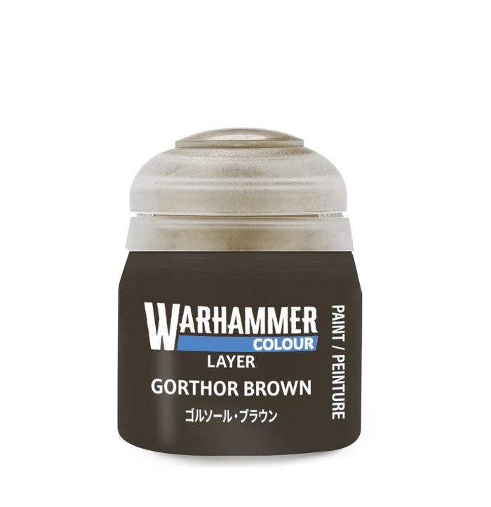 Citadel Layer Paints: Gorthor Brown 12ml Pot
