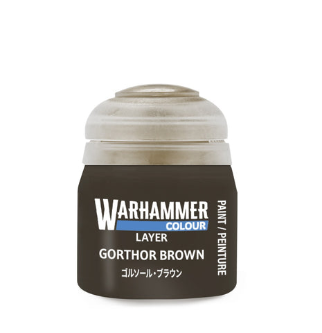 Citadel Layer Paints: Gorthor Brown 12ml Pot