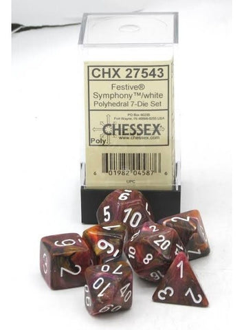Chessex Festive 7 Polyhedral Dice Set