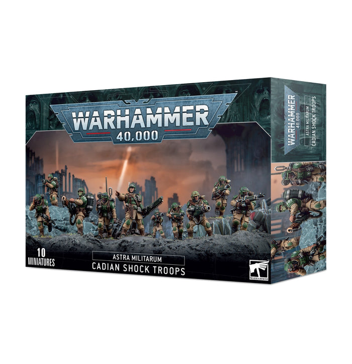 Games Workshop Warhammer 40K: Cadian Shock Troops Astra Militarum (10 Models)