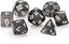 Chessex Polyhedral Translucent Dice Set: Smoke/White