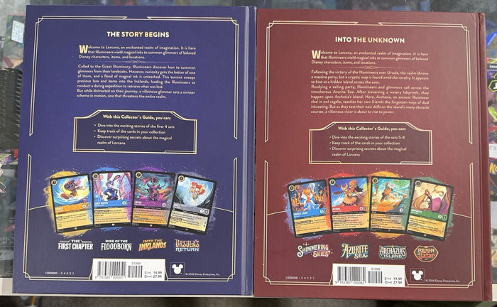 Disney Lorcana Official Collectors Guide: Volumes 1-8 Hardcover Book Set
