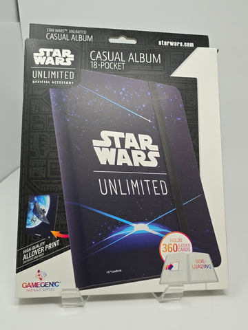 GameGenic Star Wars: Unlimited - Casual Album 18 Pocket Deck Box: Blue