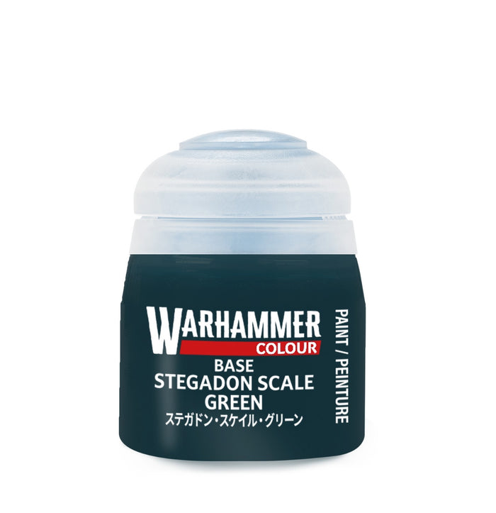 Citadel Warhammer Base Paints: Stegadon Scale Green (12ml Pot)