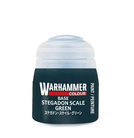 Citadel Warhammer Base Paints: Stegadon Scale Green (12ml Pot)