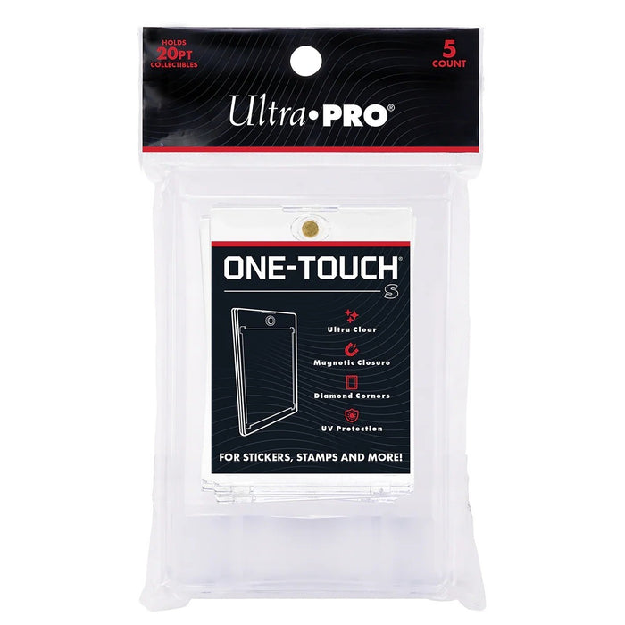 Ultra Pro ONE-TOUCH S Magnetic Holder Mini Sticker Stamp UV Display (5-Pack)