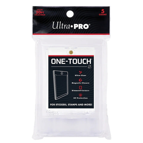 Ultra Pro ONE-TOUCH S Magnetic Holder Mini Sticker Stamp UV Display (5-Pack)