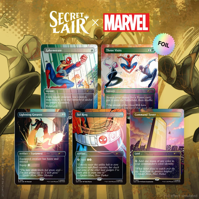 Magic: The Gathering - Secret Lair x Marvel's Spider-Man: Heroic Deeds Rainbow Foil Edition