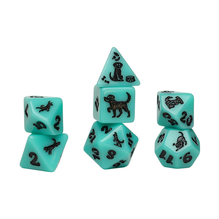 Sirius Dice Poly Dice Set: Seafoam Shepherd (7 Pieces)