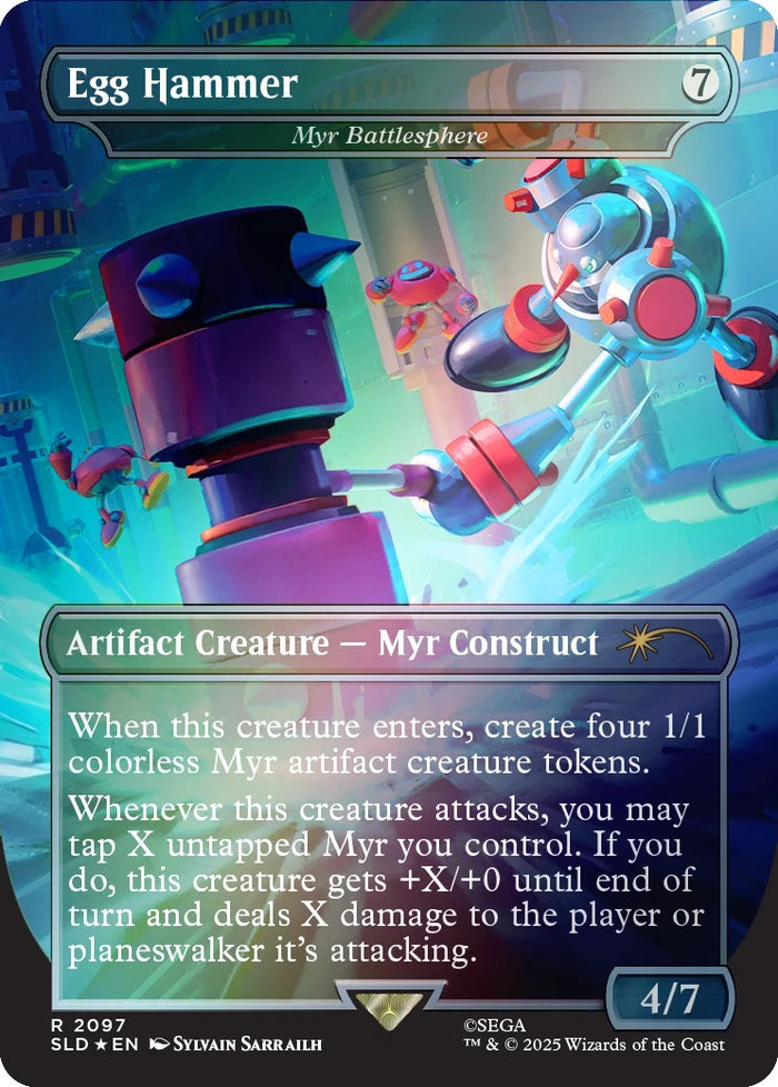 Magic: The Gathering - Secret Lair x Sonic Turbo Gear Rainbow Foil Edition