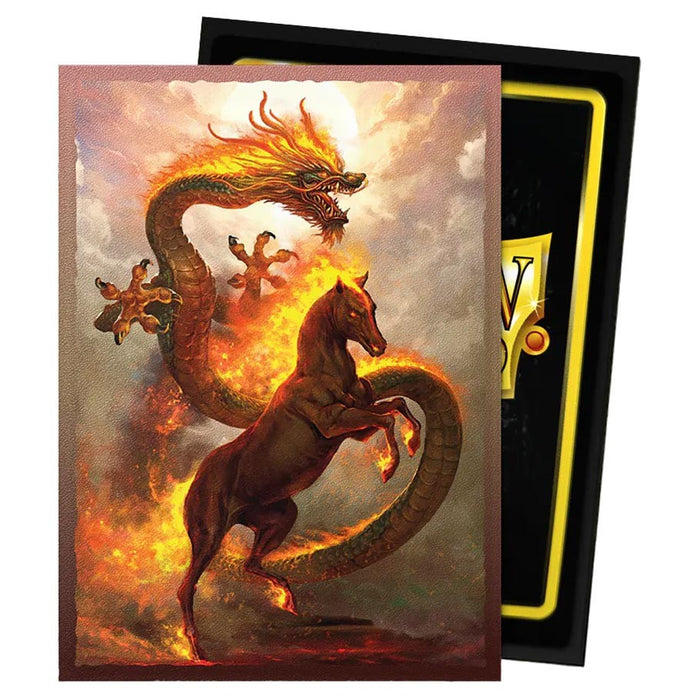 Dragon Shield Matte Dual Art Sleeves: Fire Horse (100 Count)