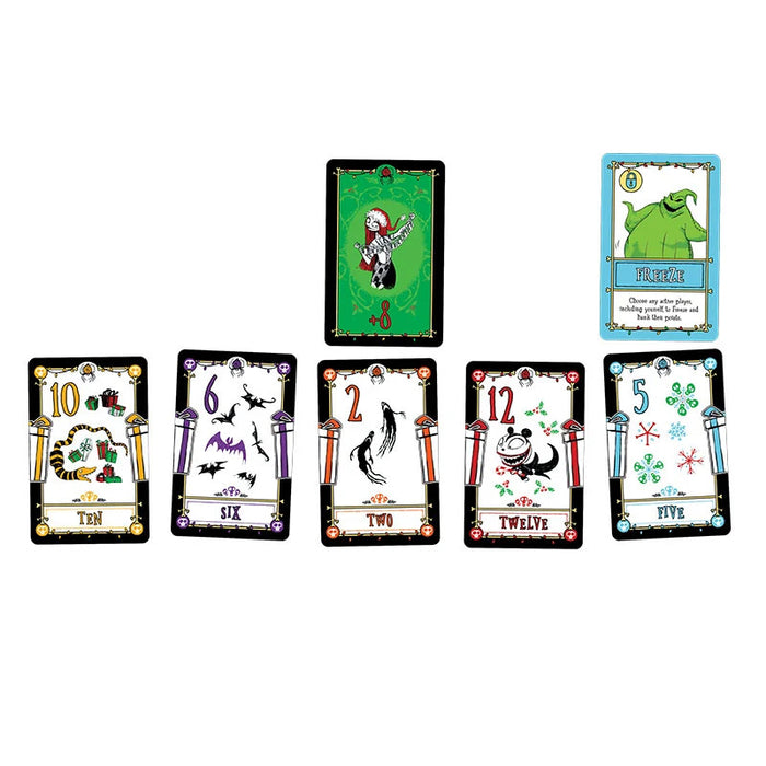 USAopoly Flip 7 Card Game: Disney Tim Burton's The Nightmare Before Christmas