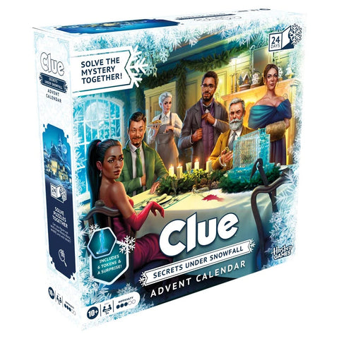 Hasbro Clue: Secrets Under Snowfall Advent Calendar Mystery Game