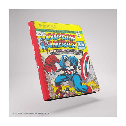 GameGenic: Marvel Captain America / Black Panther 9 Pocket Zip-Up Album Binder