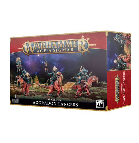 Games Workshop Warhammer Age of Sigmar: Seraphon Aggradon Lancers (3 Models)