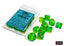 Chessex 10D10 Dice Set: Gemini Plasma Green & Teal & Orange Luminary