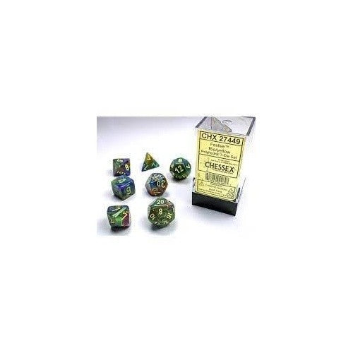 Chessex Festive 7 Die Polyhedral Dice Set