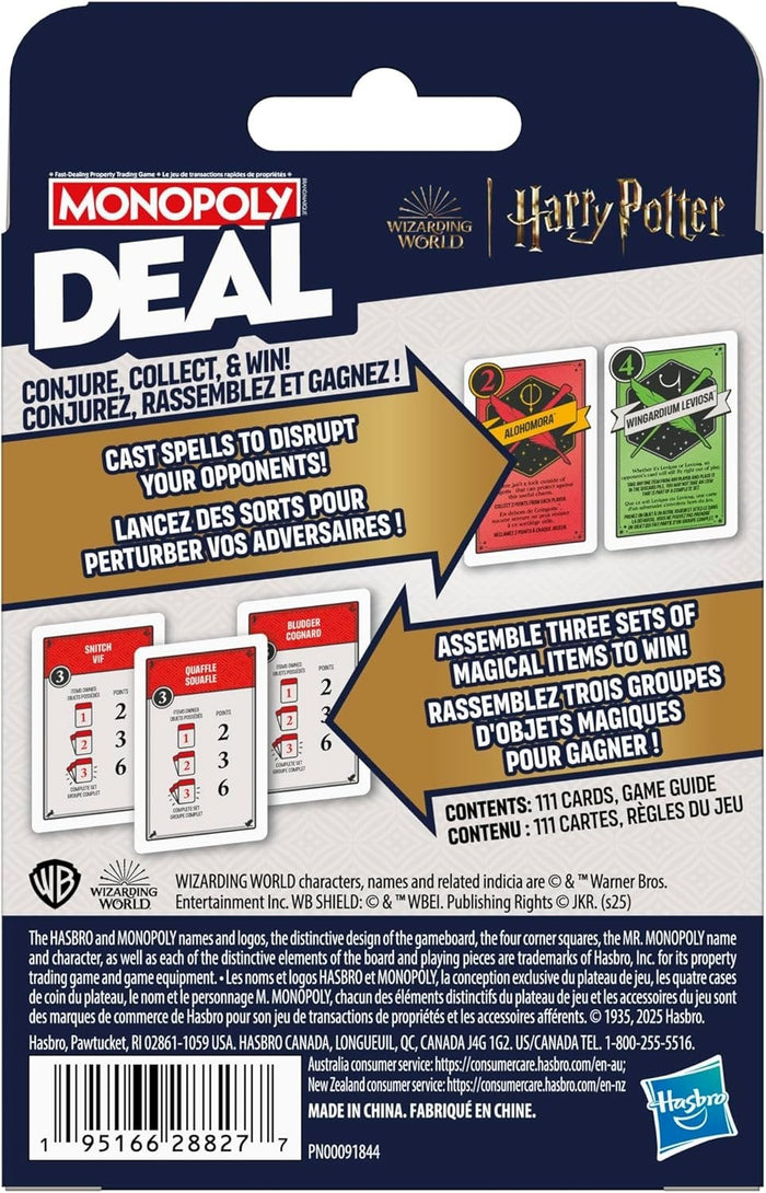 Monopoly Deal: Harry Potter Card Game