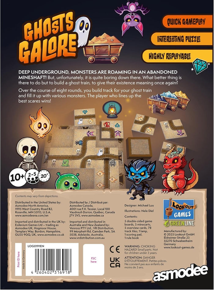 Next Move Lookout Games: Ghosts Galore Board Game (2-4 Players)