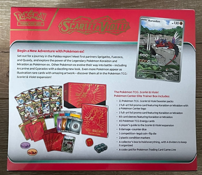 Pokemon Scarlet and Violet: Base Set Elite Trainer Box - Koraidon Version