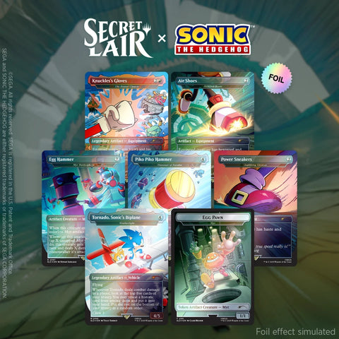 Magic: The Gathering - Secret Lair x Sonic Turbo Gear Rainbow Foil Edition
