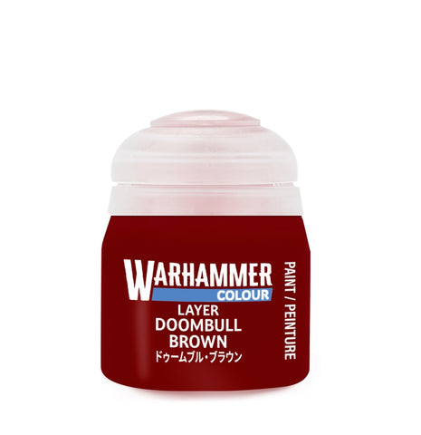 Citadel Layer Paints: Doombull Brown 12ml Pot