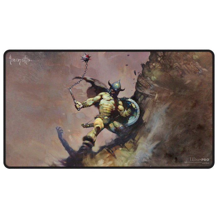 Ultra Pro Playmat: Black Stitched Frank Frazetta - Warrior with Ball and Chain
